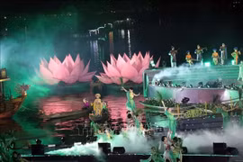 A performance at the opening ceremony of Visit Vietnam Year 2025 in Hue on March 25 evening (Photo: VNA)