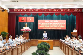 General Secretary of the Communist Party of Vietnam Central Committee and President To Lam has a meeting with the Ho Chi Minh City Party Committee’s Standing Board on October 28, 2026. (Photo: VNA)