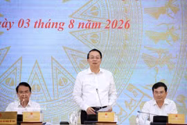 Deputy Minister of Finance Nguyen Duc Chi speaks at the Government's July press conference on August 3. (Photo: VNA)