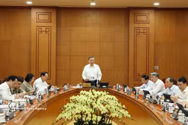 General Secretary of the Communist Party of Vietnam Central Committee and President To Lam speaks at the August 25 meeting that reviews the first year of implementing Resolution No. 71-NQ/TW. (Photo: VNA)