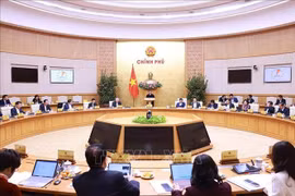 PM Pham Minh Chinh chairs the meeting in Hanoi on February 3. (Photo: VNA)