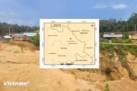 A 3.8-magnitude earthquake hits Kon Plong district of the Central Highlands province of Kon Tum in the morning of June 11 (Photo: VNA)