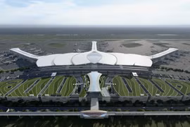 A perspective of the passenger terminal at Long Thanh International Airport in its first phase. (Photo: ACV)