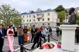 The Ho Chi Minh monument in Vladivostok, Russia (Photo: VNA)