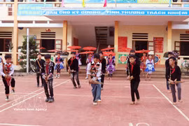 At a semi-boarding ethnic school in Tuyen Quang province (Photo: VNA)