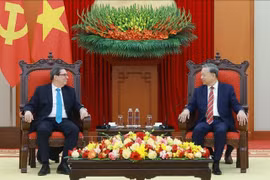 Party General Secretary To Lam (R) receives Cuban Foreign Minister Bruno Rodríguez Parrilla. (Photo: VNA)