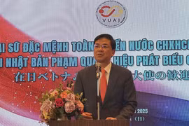 Vietnamese Ambassador to Japan Pham Quang Hieu speals at the event (Photo: VNA)
