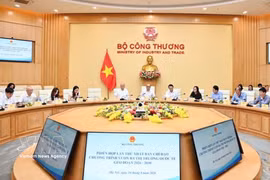 The Ministry of Industry and Trade holds the first meeting of the GoGlobal Steering Committee in Hanoi on September 30 to review implementation and set key tasks for the programme. (Photo: VNA)
