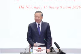 General Secretary of the Communist Party of Vietnam Central Committee and President To Lam speaks at the meeting with the 7th-term Executive Committee of the Vietnam Union of Friendship Organisations (VUFO) on September 15. (Photo: VNA)