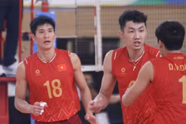 Vietnamese players at the SEA V.League. (Photo: VNA)