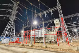 The An Giang Power Company and relevant units completed three key power projects in August. (Photo: VNA)