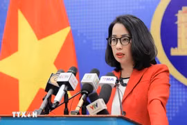 Spokeswoman of the Ministry of Foreign Affairs Pham Thu Hang. (Photo: VNA)