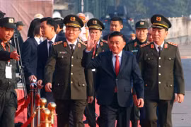 Politburo member, Standing member of the Party Central Committee’s Secretariat Tran Cam Tu attends the rehearsal. (Photo: VNA)