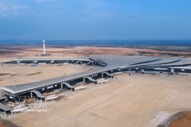 The Long Thanh International Airport project has reached nearly 76% completion. (Photo: VNA)