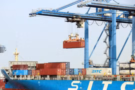 Ports in Ho Chi Minh City are always bustling with ships loading and unloading cargo (Photo: VNA)