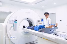 The UCT 960 imaging system featuring AI technology has been deployed at Hai Phong International General Hospital. (Photo: VNA)