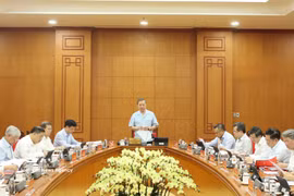 General Secretary of the CPV Central Committee and President To Lam speaks at the working session with the Commission for Organisation and relevant agencies on August 27. (Photo: VNA)