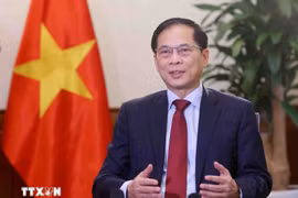 Deputy Prime Minister Bui Thanh Son serves as the chairperson of the steering committee for the Opening for the Signature of the United Nations Convention against Cybercrime (Hanoi Convention) and related events in Vietnam. (Photo: VNA)