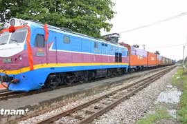 A Vietnam-China cargo train. (Photo: VNA)