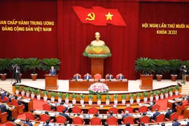 The 12th plenum of the 13th Party Central Committee opened in Hanoi on the morning of July 18 (Photo: VNA)