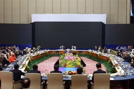 At a high-level discussion of the P4G Summit (Photo: VNA)