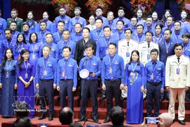 The 13th Central Committee, Standing Board and Secretariat of the Ho Chi Minh Communist Youth Union for the 2026–2031 term make their debut at the union's 13th national congress. (Photo: VNA)