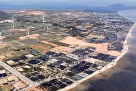 The construction site of the Ninh Thuan 1 nuclear power project. (Photo: VNA)