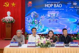 The organisers of the Hue Wonderverse Music Fest 2026 hold a press conference on the festival in the central city of Hue (Photo courtesy of the event's Organising Committee)