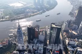 A view of financial buildings in Ho Chi Minh City (Photo: VNA)