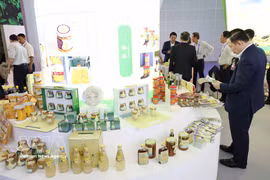 An Giang's stall at the “Charming Cities” exhibition space (Photo: VNA)