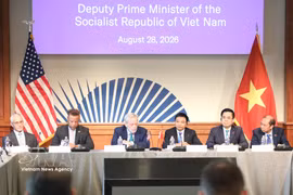 Deputy Prime Minister Nguyen Van Thang attends a business roundtable in Washington, D.C., on August 28 (Photo: VNA) 