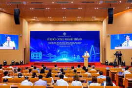 At the ground-breaking and inauguration ceremonies for major projects and works marking the 81st anniversary of National Day (Photo: VNA) 