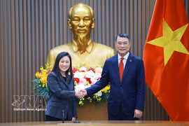 Prime Minister Le Minh Hung receives US Ambassador to Vietnam Jennifer Wicks in Hanoi on July 13, 2026. (Photo: VNA)