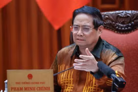 Prime Minister Pham Minh Chinh speaks at the meeting of the steering committee on building regional and international financial centres (Photo: VNA)