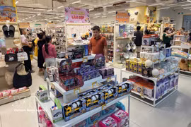 Supermarkets in Da Nang city always prepare ample supplies of goods to serve consumers' shopping needs, thereby boosting the city's economic development. (Photo: VNA)