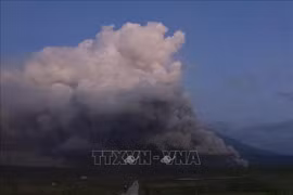 Indonesia's Semeru volcano erupts four times on April 22