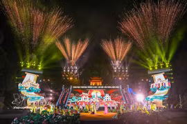 A spectacular fireworks display at the event. (Photo: VNA)
