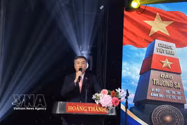Vietnamese Ambassador to the Czech Republic Duong Hoai Nam speaks at the event. (Photo: VNA)