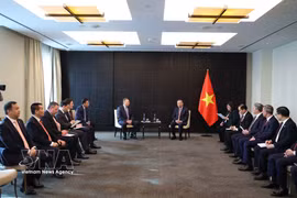General Secretary of the Communist Party of Vietnam Central Committee and President To Lam meets with General Director of Zarubezhneft JSC Sergei Kudryashov in Moscow on September 9, 2026. (Photo: VNA)