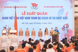 Deputy Prime Minister Pham Thi Thanh Tra delivers a speech at the ceremony in Hanoi on September 9 to see off the Vietnamese sports delegation to the 20th Asian Games (ASIAD 20) in Japan. (Photo: VNA)