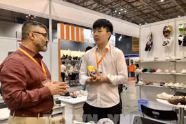 A booth at the Global Sourcing Fair Vietnam 2025 in Ho Chi Minh City. (Photo: VNA)