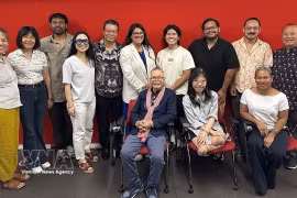 The delegation meets with progressive friends in the US (Photo: VNA)