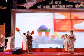 An art performance at the Vietnam-Japan Festival 2026 in Da Nang city. (Photo: VNA)
