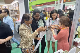 Health and beauty products made from Dak Lak's tropical fruits draw the attention of Malaysian consumers. (Photo: VNA)