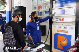 A Petrolimex gas station on Tran Hung Dao street, Hanoi (Photo: VNA)