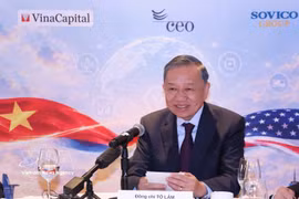 General Secretary of the Communist Party of Vietnam Central Committee and President To Lam attends a dialogue with leaders of US financial institutions and investment funds in New York on September 23 (Photo: VNA)