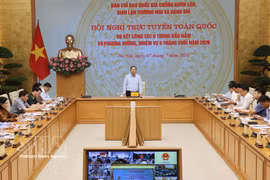 Permanent Deputy Prime Minister Pham Gia Tuc, head of the National Steering Committee for Combating Smuggling, Commercial Fraud and Counterfeit Goods, addresses the meeting on July 7. (Photo: VNA)