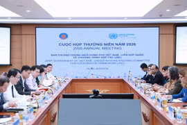 Deputy Minister of Finance Tran Quoc Phuong and Acting UN Resident Coordinator in Vietnam Silvia Danailov co-chair the 2026 annual meeting of the Vietnamese Government – United Nations Joint Steering Committee. (Photo: tapchikinhtetaichinh.vn)