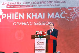 National Assembly Chairman Tran Thanh Man addresses the “Meet Japan – Mekong Delta region” event in Can Tho city on August 8. (Photo: VNA)