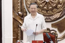 General Secretary of the Communist Party of Vietnam Central Committee and State President To Lam speaks at the working session in Hanoi on May 13, 2026. (Photo: VNA)